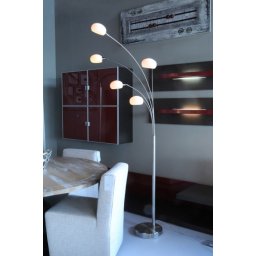Stojací designová oblouková lampa Signum