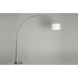 Stojací designová oblouková lampa Dallas White