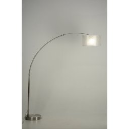 Stojací designová oblouková lampa Adamo Argento