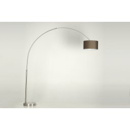 Stojací designová oblouková lampa Adamo Marrone