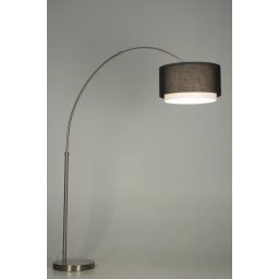 Stojací designová oblouková lampa Soffito Nero