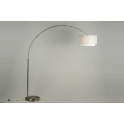 Stojací designová oblouková lampa Soffito Bianco