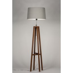 Stojací designová lampa Paola Grey and Brown