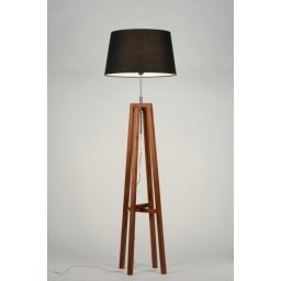 Stojací designová lampa Paola Nero and Brown