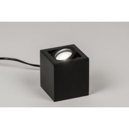 Stolní černá LED lampa Montgomery Black