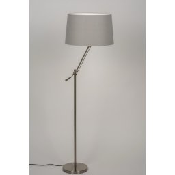 Stojací designová šedá lampa Fianno Grey K