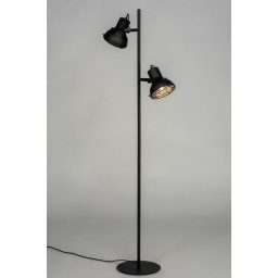 Stojací lampa Industry Manchester Nero