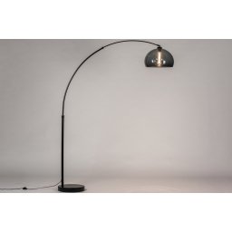 Stojací oblouková lampa Adamo Deep Grey Smoke