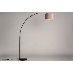 Stojací oblouková lampa Felt Pink and Cooper