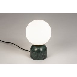Stolní lampa Merlot Green Marmor