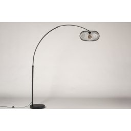 Stojací oblouková lampa Mayor Nero