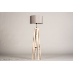 Stojací designová lampa Paola Grey Maison and Natur Wood