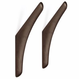 Ethnicraft designové nástěnné věšáky Dark Brown PI Wall Hanger (2 kusy)