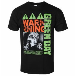 tričko pánské Green Day - Warning - Black - ROCK OFF - GDTS43MB