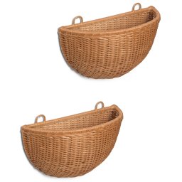 Ferm Living designové nástěnné úložné boxy Braided Wall Pockets (2 kusy)