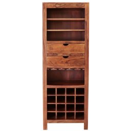 indickynabytek.cz - Barová skříň Amba 65x180x45 z indického masivu palisandr / sheesham