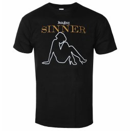 tričko pánské Judas Priest - Sin After Sin Sinner Slogan - Black - ROCK OFF - JPTEE23MB