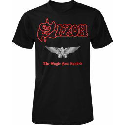 tričko pánské Saxon - The Eagle Has Landed - Red Logo - ART-WORX - 185400-001