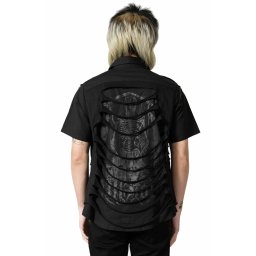 košile pánská KILLSTAR - Shayde Button-Up - Black - KSRA005299