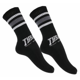 ponožky HUF x THRASHER - Center Field - black - sk00722-black