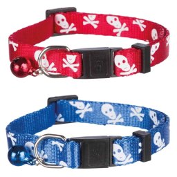 Obojek pro kočky motiv LEBKA