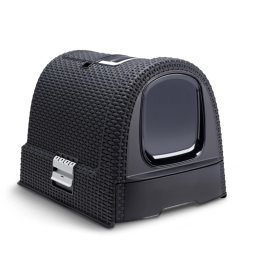 Toaleta pro kočky Curver Rattan antracit