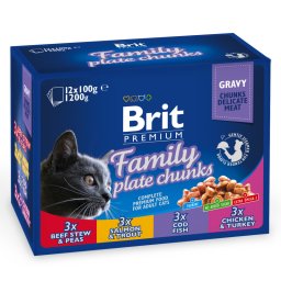 Brit Premium Cat Family Plate 12x100g