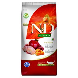 N&D GF Pumpkin CAT NEUTERED Quail & Pomegranate 300g