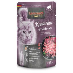 Leonardo kapsička 85g králík s brusinkami
