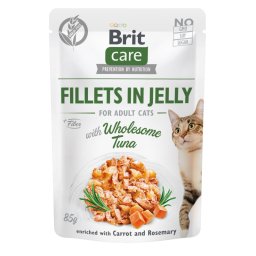 BRIT CARE Cat Fillets in Jelly with Wholesome Tuna 85g