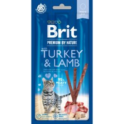Brit Cat by Nature Sticks krůta & jehně 3ks