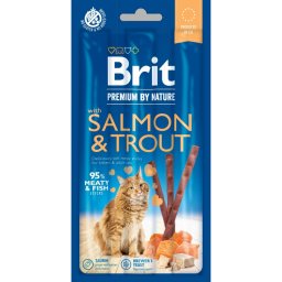 Brit Cat by Nature Sticks losos & pstruh 3ks