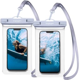 Pouzdro SPIGEN A601 UNIVERSAL WATERPROOF CASE 2-PACK - Aqua Blue