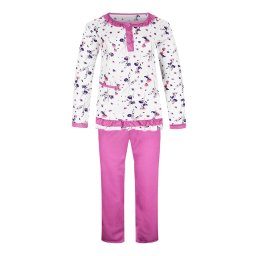 Fiore dvojdílné pyžamo dlouhé kytičky 2300 M růžová