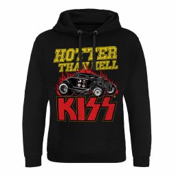 mikina pánská KISS - Hotter Than Hell - Black - HYBRIS - ER-37-KISS008-H69-5-BK