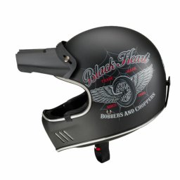 přilba BLACK HEART - Retron - Angerwheel Black - BLACK - 10125