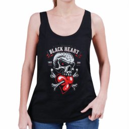 tílko dámské BLACK HEART - LOVER - BLACK - 9865