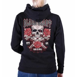 mikina dámská BLACK HEART - Gun Rose - BLACK - 10006