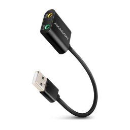 AXAGON ADA-12, USB 2.0 - externá zvuková karta, 48 kHz/16-bit stereo, kovová, kábel USB-A 15 cm