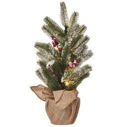 EMOS LED vánoční stromek zasněžený 52 cm DCTW04