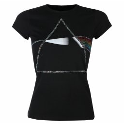 tričko dámské Pink Floyd - DSOTM Diamante - BLACK - ROCK OFF - PFTEE154LB