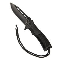 MIL-TEC nůž zavírací ONE-HAND PARACORD s křesadlem