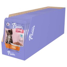 Plaisir Kitten s kuřetem MULTIPACK - kapsička pro koťata 22x100 g