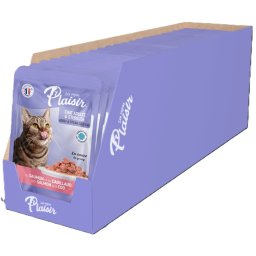Plaisir s lososem a treskou MULTIPACK - kapsička pro kočky 22x100 g
