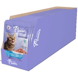 Plaisir se pstruhem a krevetami MULTIPACK - kapsička pro kočky 22x100 g