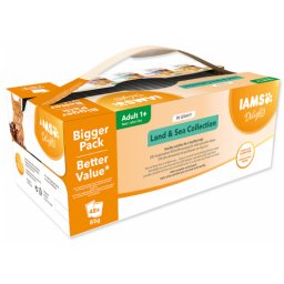 IAMS Delights MULTIPACK XXL v omáčce - kapsička pro kočky 48x85 g