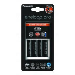 Panasonic BQ-CC55 rychlonabíječka + 4x AA Panasonic Eneloop Pro BK-3HCCE, BK-3HCDE, EKO, 2550mAh