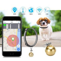 Mini GPS lokátor pro psy / kočky / zvířata s Wifi a LBS sledováním - IP67