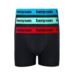 Beny přírodní bambusové boxerky 7012 - 3 bal. M vícebarevná