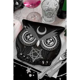 talíř KILLSTAR - Owl - Black - KSRA005830